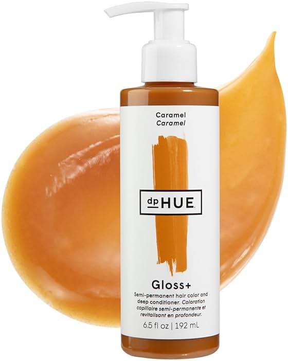 dpHUE Gloss+, Caramel - Boosts Fading & Faded Hair Color - 8-12 Applications per Bottle - Lasts Up to 8 Washes - Image 1