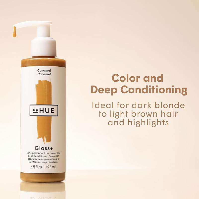 dpHUE Gloss+, Caramel - Boosts Fading & Faded Hair Color - 8-12 Applications per Bottle - Lasts Up to 8 Washes - Image 2