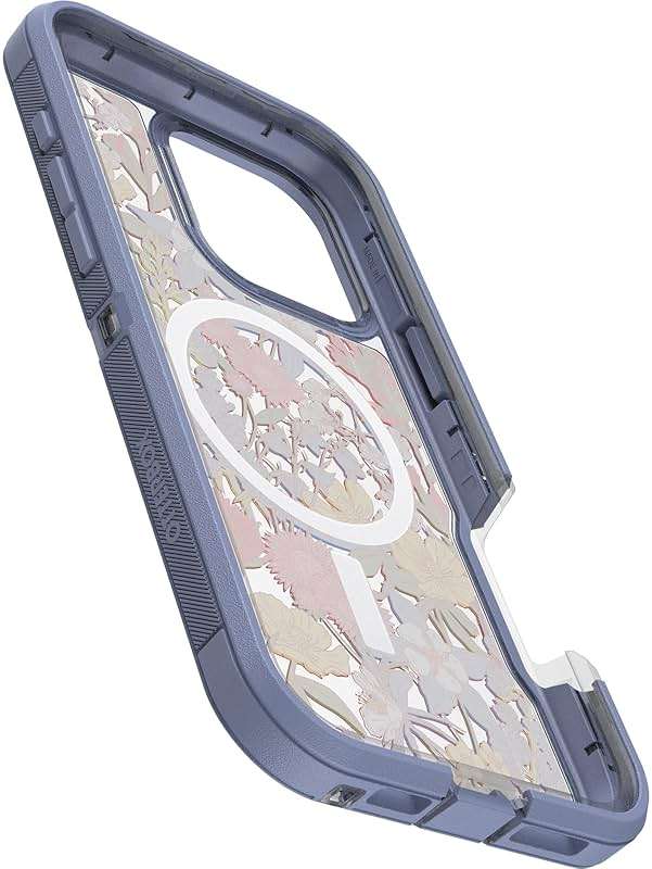 OtterBox iPhone 16 Pro Max Defender Series XT Clear Case - Floral Purple - Tough, Rugged & Durable iPhone Case, Snaps on MagSafe, Pressure-Fitted Dual-Layer iPhone Case - Image 5