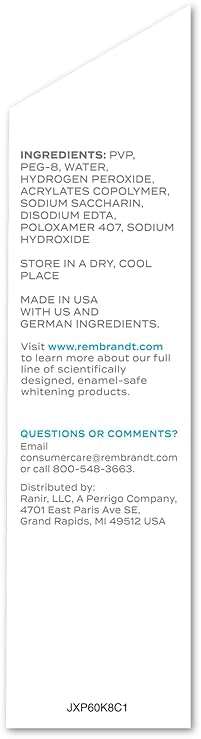 Rembrandt Teeth Whitening Strips, Deeply White, Enamel-Safe, 40 Whitening Strips (20 Treatments) - Image 4