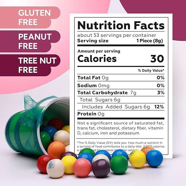 Chewing Gum for Kids - 1 Inch Large Gumballs - 50 Pcs Gum Balls - Assorted Flavors Double Bubble Chewing Gum -for Kids - Image 2