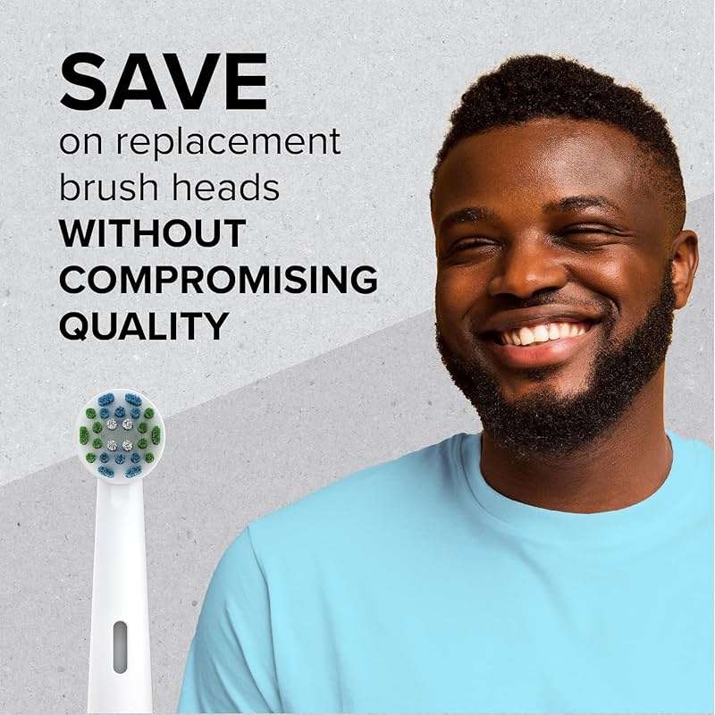 REACH Universal Replacement Toothbrush Heads, Fits Oral-B Electric Toothbrushes, 8 Count - Image 5