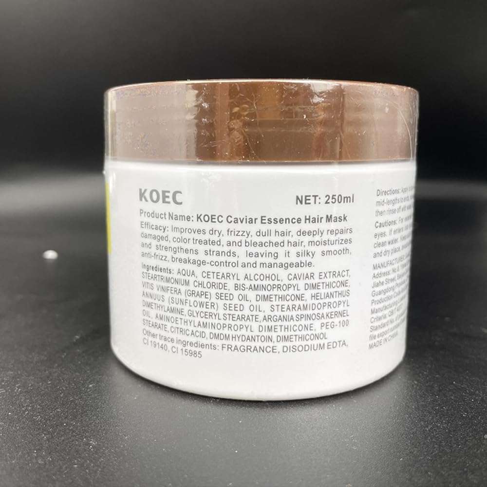 Collagen Hair Mask,Caviar Hair Treatment Mask For Damaged Hair Treatment,Deep Repair Conditioning Hair Repair Cream Hydrating Essence for Dry Frizzy Hair All Hair Types - Image 8