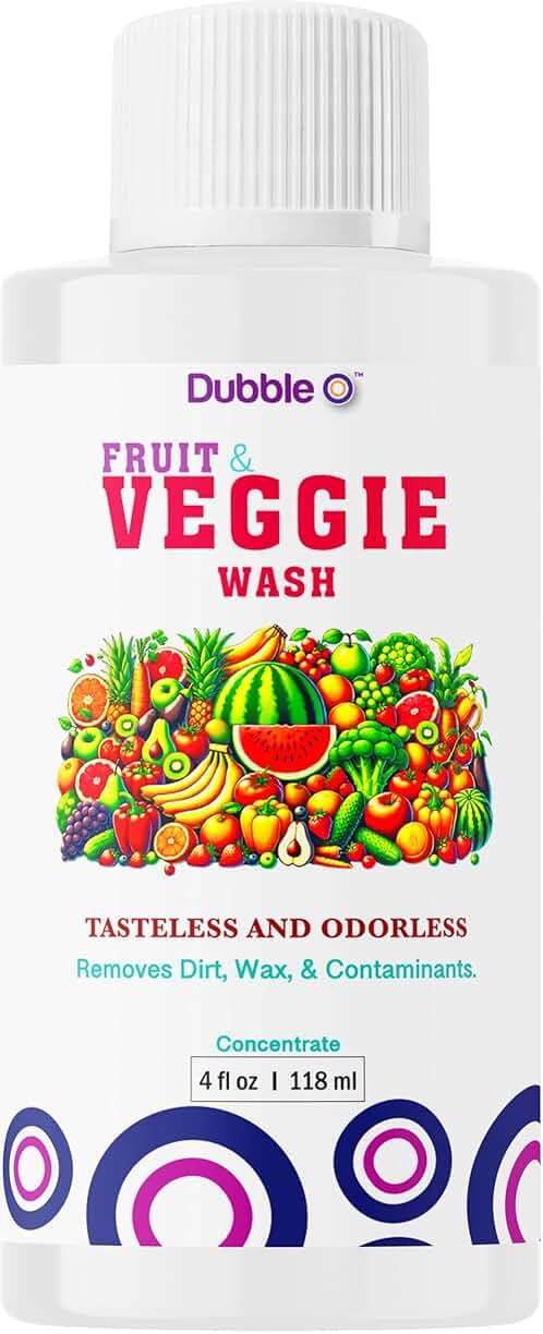 Dubble O Fruit and Veggie Wash Concentrate - 4 fl. oz. ⦾ Makes 2 Full Gallons of Produce Wash When Diluted ⦾ Cleans Wax, Dirt, and Contaminants ⦾ Tasteless and Odorless - Image 6