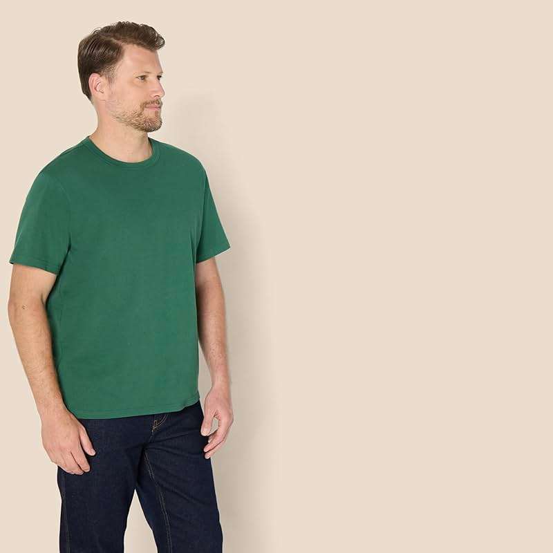 Amazon Essentials Men's Relaxed-Fit Heavyweight Cotton T-Shirt - Image 3