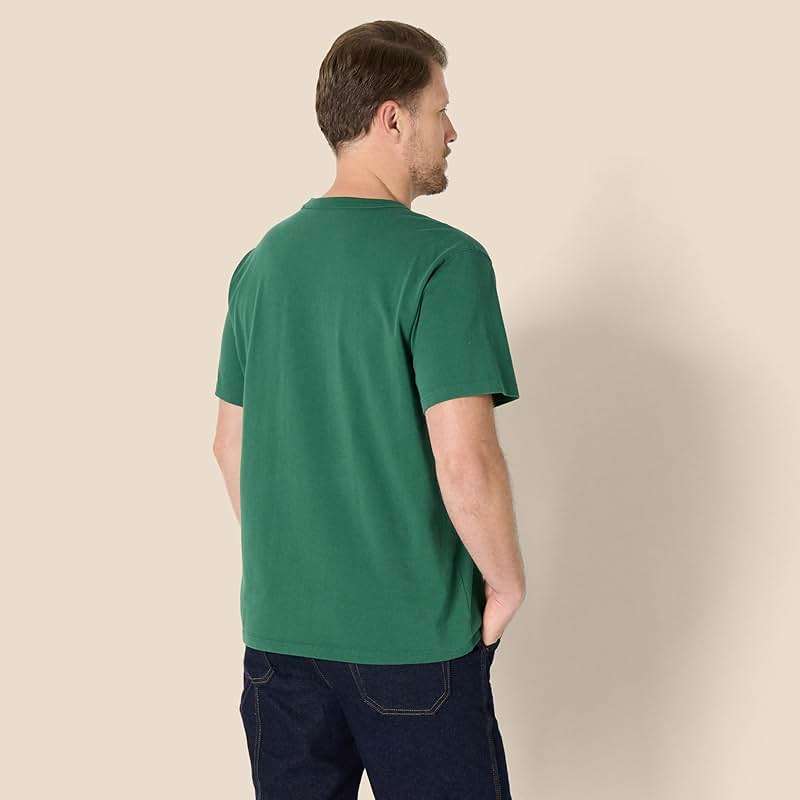 Amazon Essentials Men's Relaxed-Fit Heavyweight Cotton T-Shirt - Image 4