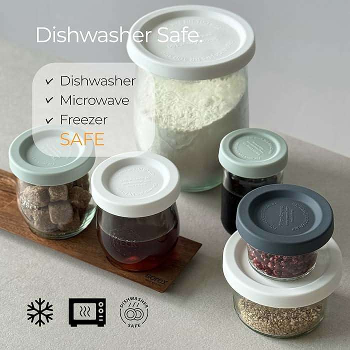 Silicone Lids for WECK Jars, 6 Pack (White, M (=80mm)) - Image 8