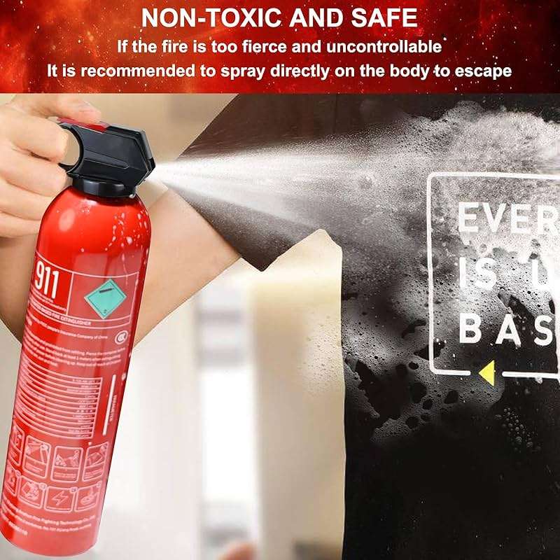 Fire Extinguisher for Home with Wall Mount - 2 Pack Upgraded 8-in-1 Portable Fire Extinguisher for Car Vehicle Boat House Kitchen, Water-Based Fire Extinguisher for A, B, C, K Fire - Image 4