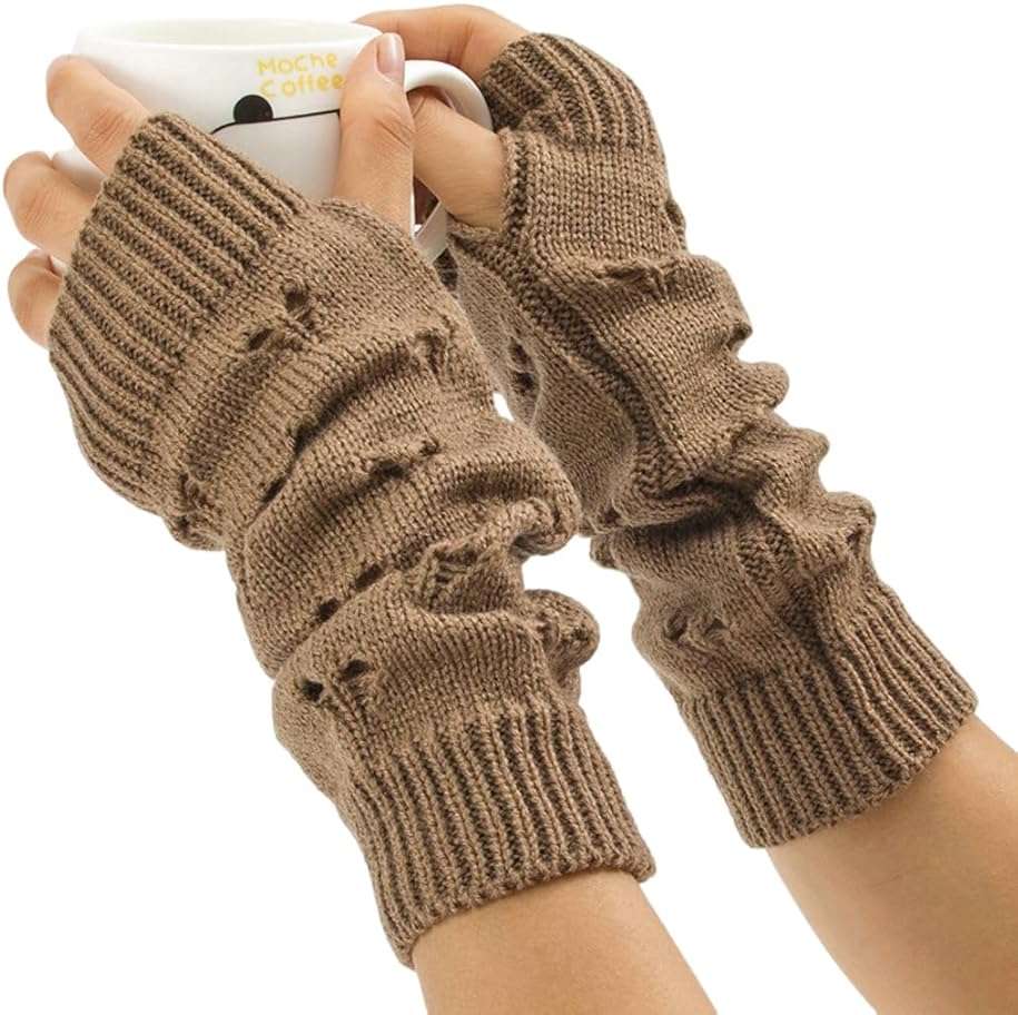 OTPEH Arm Warmers Fairy Grunge Fingerless Punk Goth Emo Gloves Y2K Accessories Cottagecore - Image 1