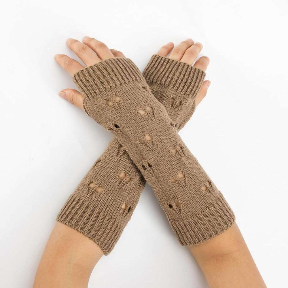 OTPEH Arm Warmers Fairy Grunge Fingerless Punk Goth Emo Gloves Y2K Accessories Cottagecore - Image 3