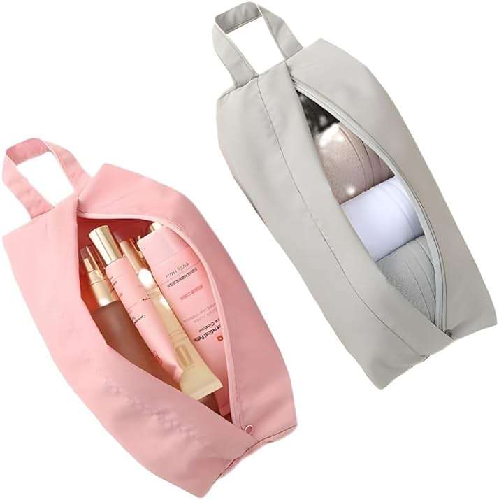 NentMent 3 Pack Travel Socks Organizer Bag with Zip Handle Compression Underwear Mini Storage Pack Pouch for Packing Cubes Suitcase Luggage Ties Panties Cosmetics Sundries Essentials Lingerie - Image 4