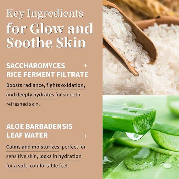 RAZUYEN Rice Toner with Aloe Leaf Water, Niacinamide and Centella Asiatica, Milky Toner for Soothing and Glowing Skin, Vegan, Alcohol and Fragrance Free - Image 4