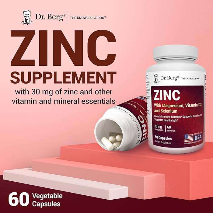 Dr. Berg Zinc 30 mg (60 Capsules) – High Potency 7-in-1 Immune Support Formula – Chelated Zinc with Vitamin D & Selenium for Healthy Skin, Hair & Daily Wellness – No Fillers, 4X Tested* - Image 4