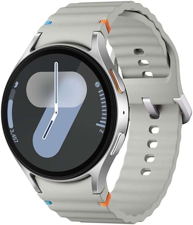 Samsung Galaxy Ai Watch 7 Latin American Version SM-L310N (44mm) Bluetooth Wellness Tips, Heart Rate Tracking, Sleep Monitor, Fitness Tracker (Silver) - Image 1