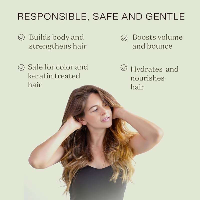 Ingreendients Non Toxic Sulfate Free Volumizing Shampoo & Conditioner with Organic Ingredients For Fine & Thin Hair - Color Safe, Paraben & Gluten Free, Silicone Free, Vegan, Cruelty-Free, pH Balanced - Image 3