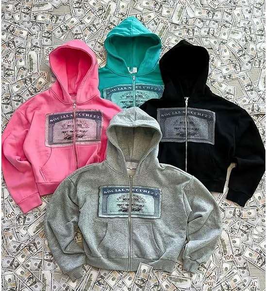 GGOOB Zip up Hoodie Y2k Oversized Graphic Hoodies Unisex Grunge Jackets Streetwear Vintage 2000s Emo Clothes - Image 2