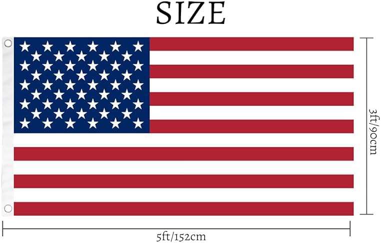 Custom Flag 3X5 Ft Custom American Flag Add Your Own Text/Logo/Photo Double Sided Funny Customized Flag For Bedroom Decoration Garden Yard Outdoors (Classical) - Image 3