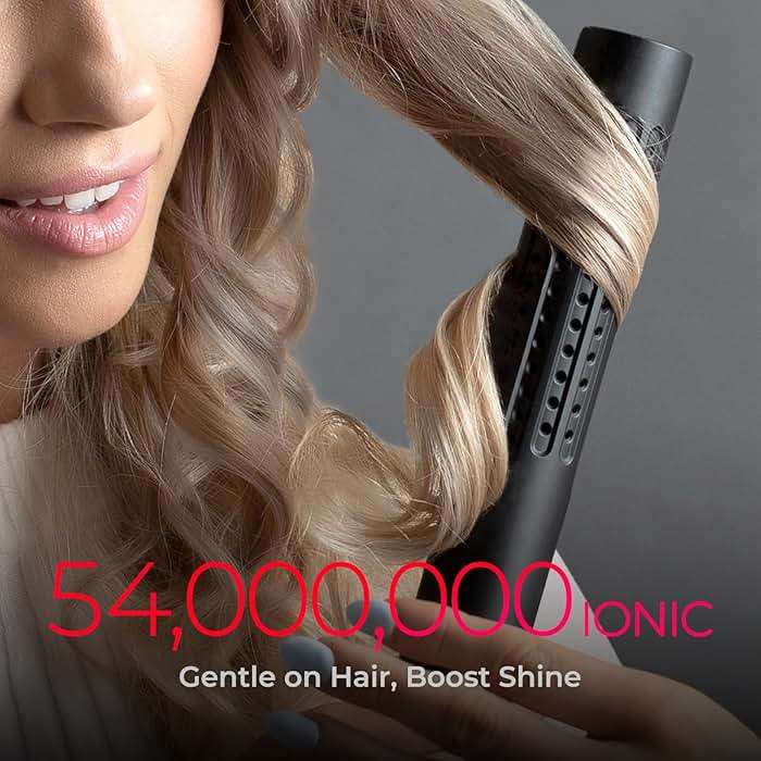 TYMO Airflow 2.0 Curling Iron Flat Iron - Hair Straightener and Curler 2 in 1, 1.25 Inch Curling Wand for Long Short Hair, Dual Voltage for Travel, 54 Million Ionic, Anti-Tangle, 5 Temps, Black - Image 6