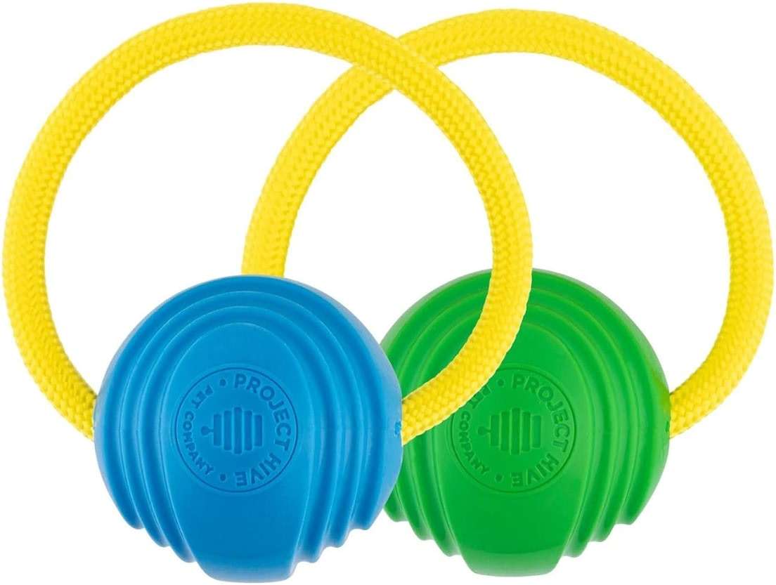 Project Hive Zoomer Stick | Dog Ball Thrower with Set of 2 Looped Dog Balls Included (Green and Blue) | Interactive Dog Toys for Both Land and Water | Balls for Dogs Perfect for Fetch and Tug Play - Image 2