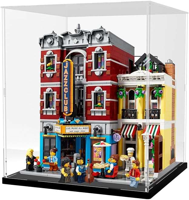 DuvinDD Acrylic Display Case Box for Collectibles for Lego Tuxedo Cat 21349, for Pac-Man Arcade Machine 10323, Clear Dustproof Display Box, Decorative Home Office Display Case (11.8x11.8x13.7inch) - Image 4