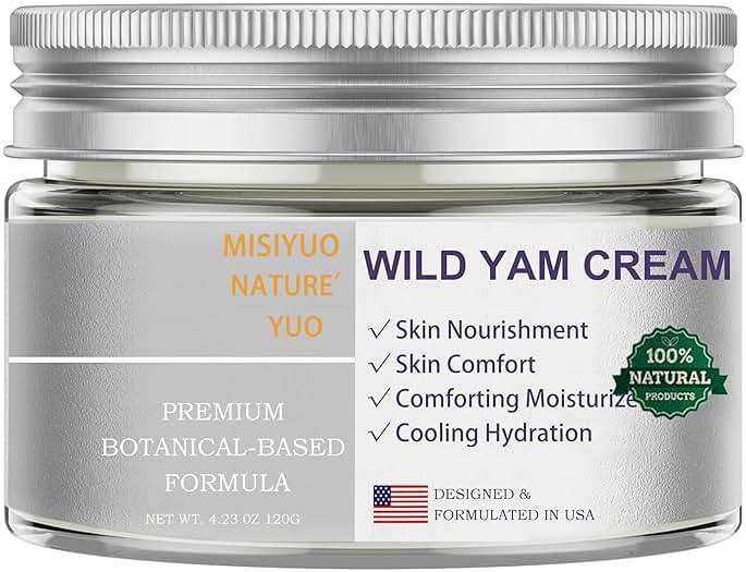 MIsiyuo Organic Wild Yam Cream for Women - Soothing Skin Comfort, Natural Ingredients, 120g - Image 1