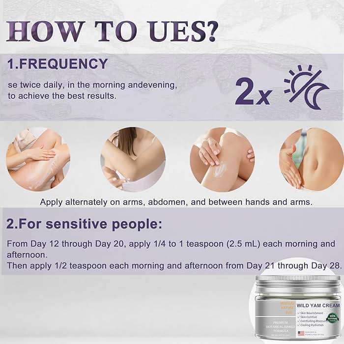MIsiyuo Organic Wild Yam Cream for Women - Soothing Skin Comfort, Natural Ingredients, 120g - Image 6