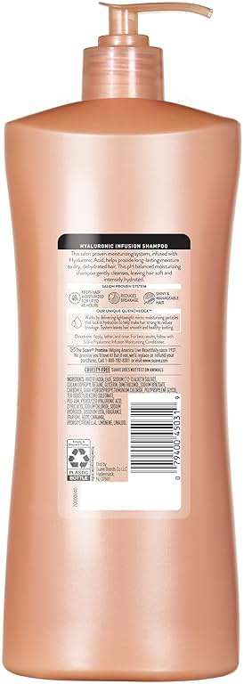 Suave Hyaluronic Infusion Moisturizing Shampoo, Long Lasting Hydration for Dry, Dehydrated Hair with Hyaluronic Acid, 28 oz Pump, 4 Pack - Image 7