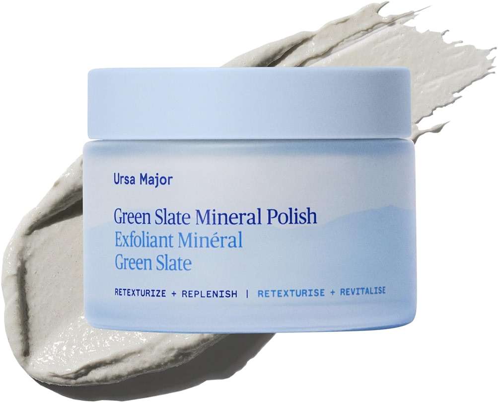Ursa Major Green Slate Mineral Polish | Renew Appearance of Dull + Uneven Skin | Exfoliates Skin to Smooth, Refresh & Brighten | Vegan, Cruelty-Free & Non-Toxic 3.88oz - Image 1