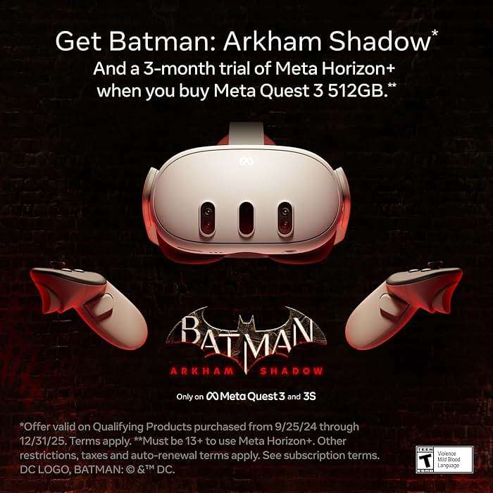 Meta Quest 3 512GB | Thirty Percent Sharper Resolution — 2X Graphical Processing Power — Play Without Wires — Get Batman: Arkham Shadow and a 3-Month Trial of Meta Horizon+ Included - Image 6