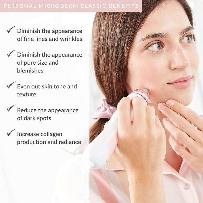 PMD Beauty Personal Microderm Classic - At-Home Use, Facial Exfoliator Tool, Microdermabrasion Machine Kit for Face and Body Skincare - Image 2