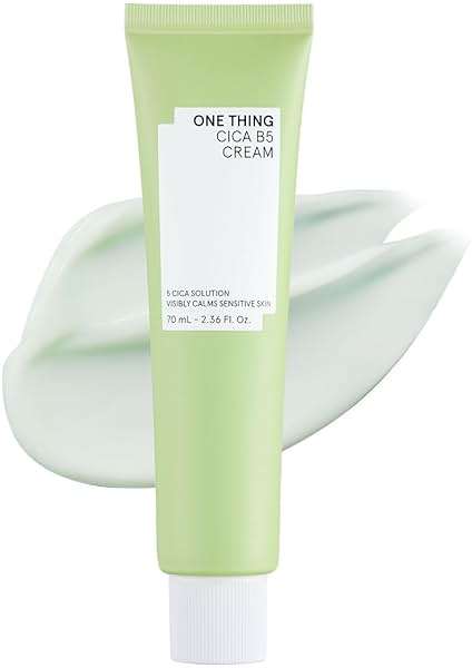 ONE THING CICA B5 Moisturizing Cream 2.36 fl.oz / 70ml | Korean Skincare, Ultimate Hydration and Barrier Strengthening for Sensitive Skin, Non-Greasy, Redness Relief - Image 1