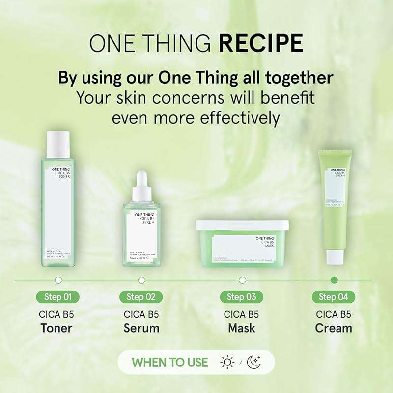 ONE THING CICA B5 Moisturizing Cream 2.36 fl.oz / 70ml | Korean Skincare, Ultimate Hydration and Barrier Strengthening for Sensitive Skin, Non-Greasy, Redness Relief - Image 7