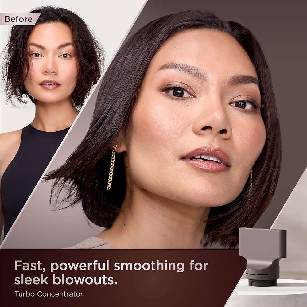 Shark SpeedStyle Pro Flex Professional Performance High-Velocity Hair Dryer System with Scalp Shield & IQ Speed Styling and Drying Suite, Lightweight, Ionic, No Heat Damage, Mocha Silver, HD542 - Image 14