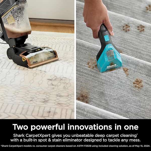 Shark CarpetXpert HairPro | Upright Carpet, Area Rug & Upholstery Cleaner | StainStriker Handheld Tough Stain Remover & Onboard Self Clean | Pet Hair Pickup & Odor Removal | 4 Tools | Copper | EX301 - Image 2