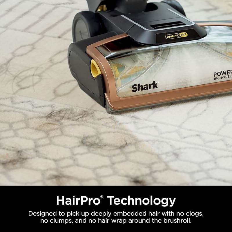 Shark CarpetXpert HairPro | Upright Carpet, Area Rug & Upholstery Cleaner | StainStriker Handheld Tough Stain Remover & Onboard Self Clean | Pet Hair Pickup & Odor Removal | 4 Tools | Copper | EX301 - Image 7