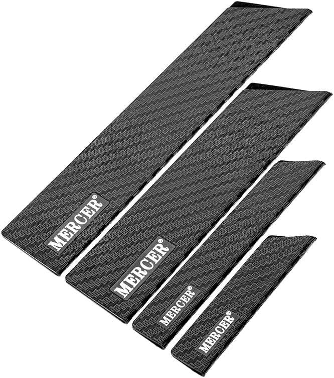Mercer Culinary 4-Piece Felt Lined Knife Guard Set - Image 1