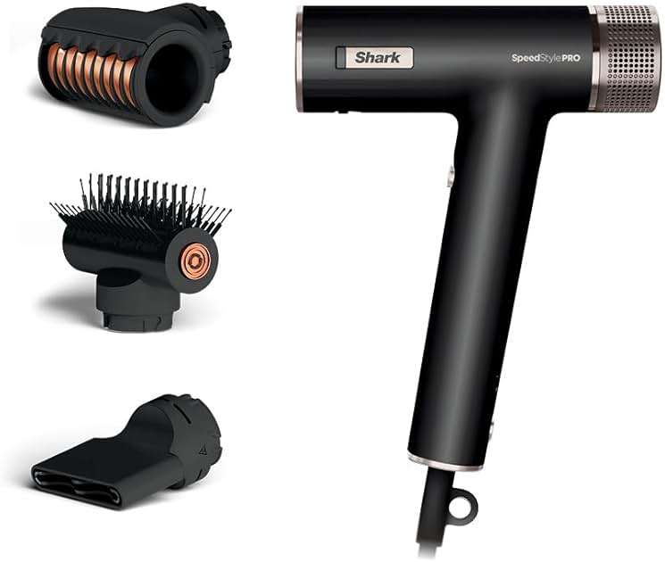 Shark SpeedStyle Pro Professional Performance High-Velocity Hair Dryer System with Scalp Shield and IQ Speed Styling & Drying Suite, Straight and Wavy Hair, Lightweight, Ionic, No Heat Damage, HD731 - Image 1