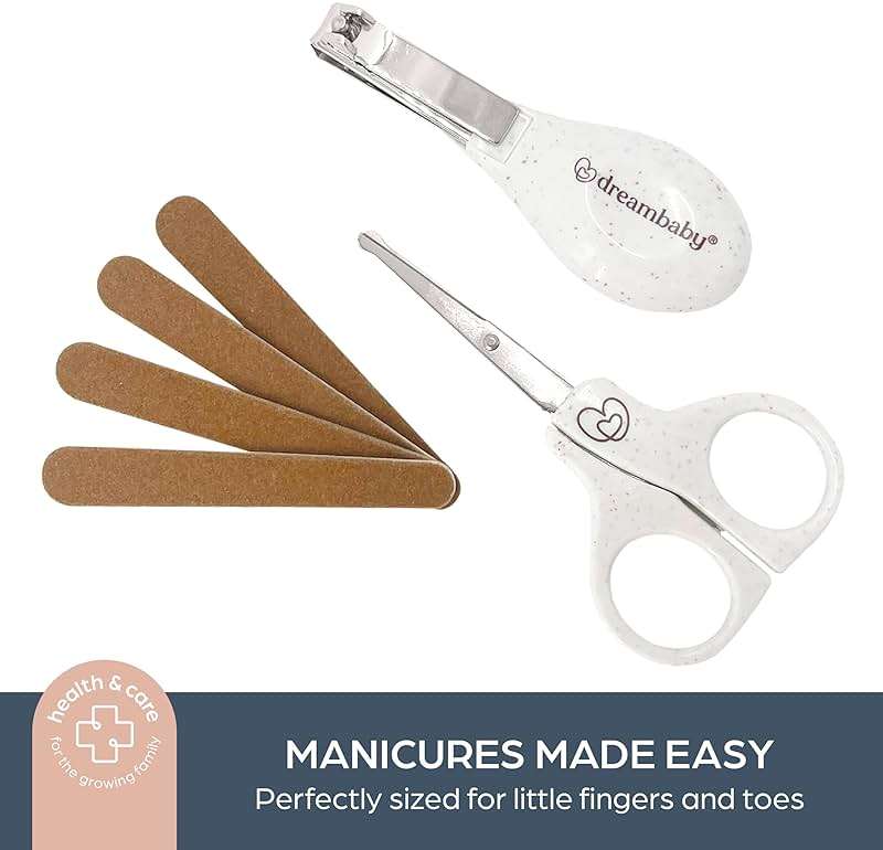 Dreambaby Neat and Tidy 9pc Baby Grooming Kit with Wheatgrass, Baby Hair Brush and Comb Set, Baby Essentials Baby Travel Essential in Cotton and Cork Bag, Eco Conscious Design - Image 3