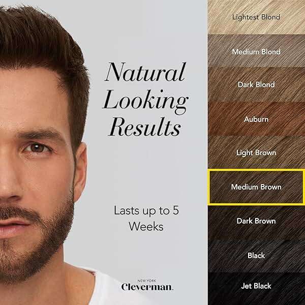 Reusable Hair & Beard Dye for Men – Medium Brown | Up to 5 Uses, 7 Minutes | Natural Gray Coverage, No-Drip Cream with SkinArmour – Cleverman - Image 2
