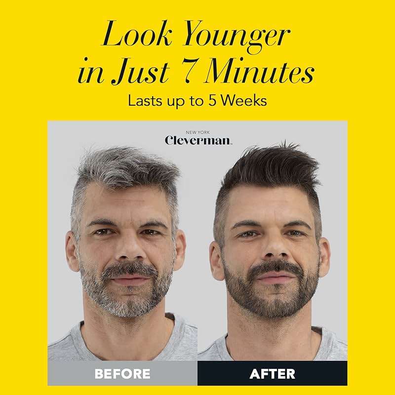 Reusable Hair & Beard Dye for Men – Medium Brown | Up to 5 Uses, 7 Minutes | Natural Gray Coverage, No-Drip Cream with SkinArmour – Cleverman - Image 7