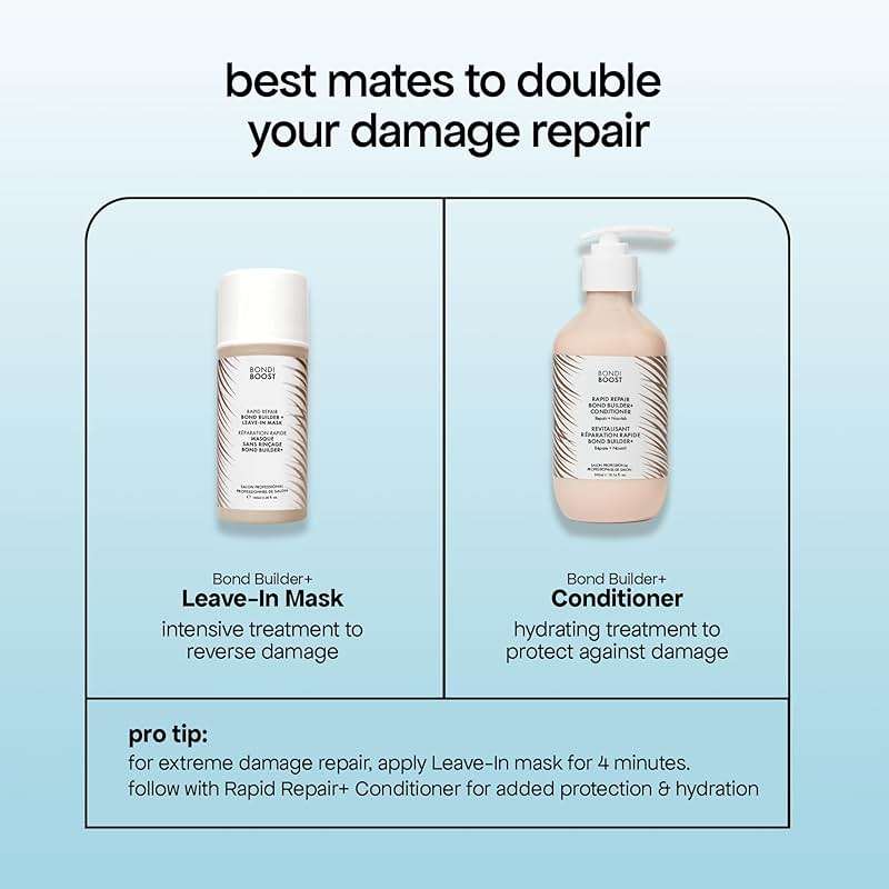 BONDIBOOST Rapid Repair Bond Builder + Conditioner for Damaged Hair [16.90 fl oz], Strengthen + Hydrate + Restores Hair Health with Deep Conditioning Treatment - Image 4