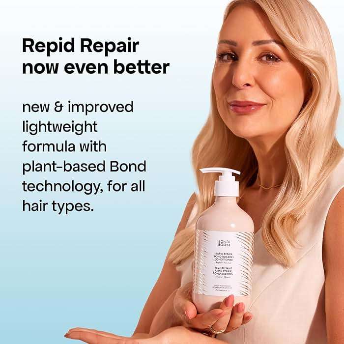 BONDIBOOST Rapid Repair Bond Builder + Conditioner for Damaged Hair [16.90 fl oz], Strengthen + Hydrate + Restores Hair Health with Deep Conditioning Treatment - Image 5