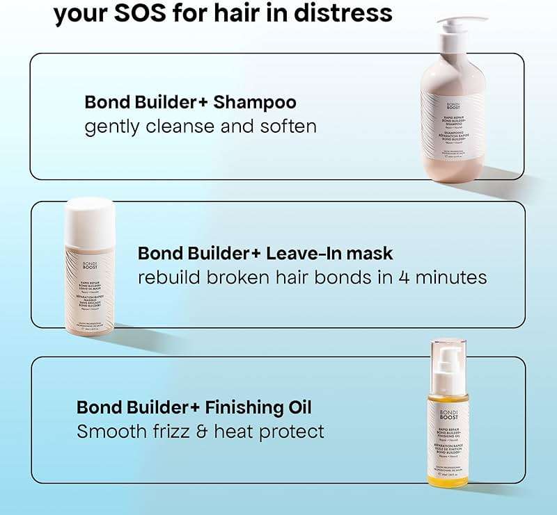 BONDIBOOST Rapid Repair Bond Builder + Leave-In Hair Treatment for Dry Damaged Hair [3.38 fl oz], Strengthens & Restores + Advanced Hair Repair Solution for Healthier & Shinier Results - Image 4