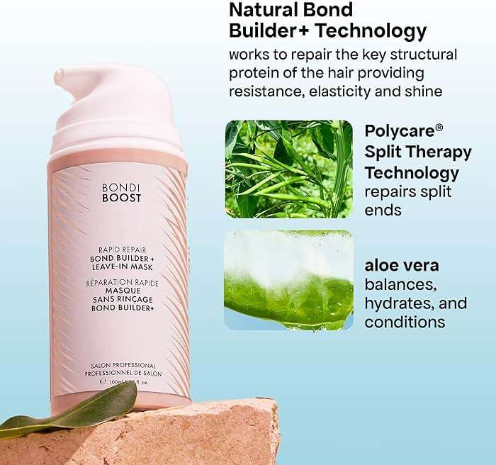 BONDIBOOST Rapid Repair Bond Builder + Leave-In Hair Treatment for Dry Damaged Hair [3.38 fl oz], Strengthens & Restores + Advanced Hair Repair Solution for Healthier & Shinier Results - Image 6