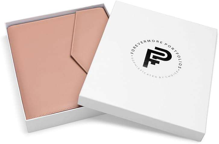 FOREVERMORE PORTFOLIOS Padfolio Binder Organizer for Women | Faux Leather Portfolio Folder for Resume, Documents, Notebook, Tablet and Business Cards | Notepad Included - Pink - Image 5