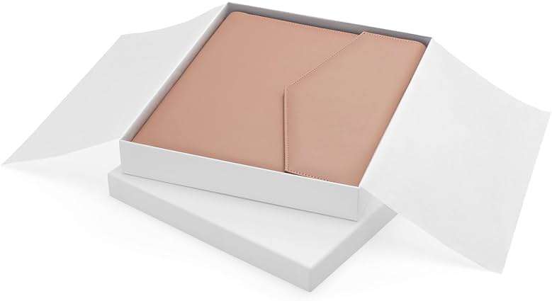 FOREVERMORE PORTFOLIOS Padfolio Binder Organizer for Women | Faux Leather Portfolio Folder for Resume, Documents, Notebook, Tablet and Business Cards | Notepad Included - Pink - Image 6