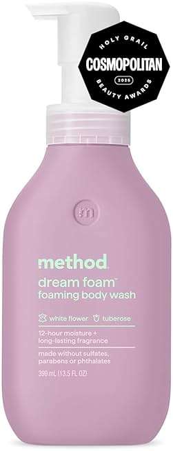 Method Dream Foam, Foaming Body Wash, White Flower + Tuberose, 13.5 oz - Image 1