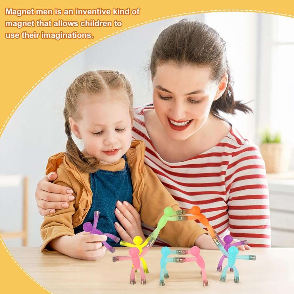laleay 6pcs Magnetic Toys,People Figures for Kids, Adults Kids Gifts, Magnetic Men for Teens Gifts,Kids Sensory Toys - Image 2
