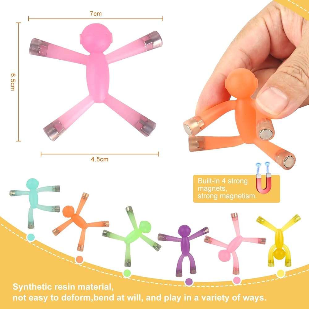 laleay 6pcs Magnetic Toys,People Figures for Kids, Adults Kids Gifts, Magnetic Men for Teens Gifts,Kids Sensory Toys - Image 3