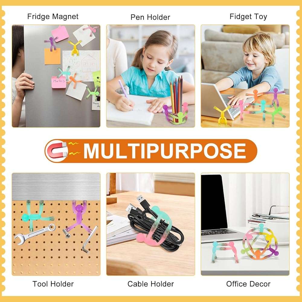 laleay 6pcs Magnetic Toys,People Figures for Kids, Adults Kids Gifts, Magnetic Men for Teens Gifts,Kids Sensory Toys - Image 5